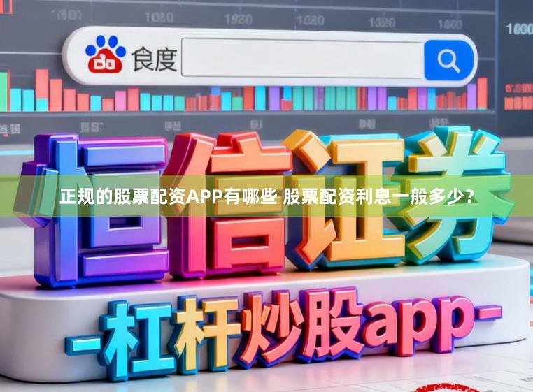 正规的股票配资APP有哪些 股票配资利息一般多少？